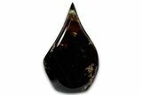 Polished Indonesian Blue Amber Flame #355810-1